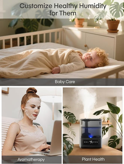 FOHERE Smart Humidifier for Bedroom, 6L Quiet Warm Cool Mist Humidifier - Image 6