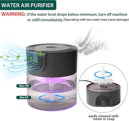 Water Air Purifiers for Home, Oxyvana Quiet Variable Speed Water Based Air - Image 3