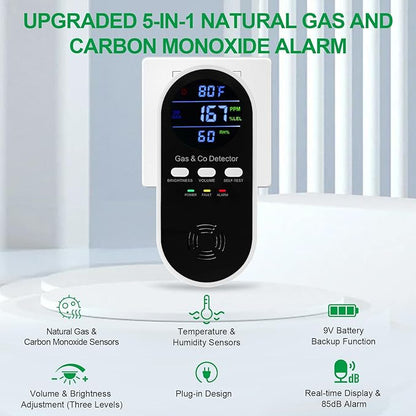 5-in-1 Combination Gas & Carbon Monoxide Detector - Image 4