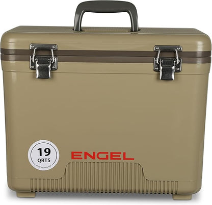 Engel 19qt Leak-Proof, Air Tight, Drybox Cooler and Small Hard Shell Lunchbox by ENGEL