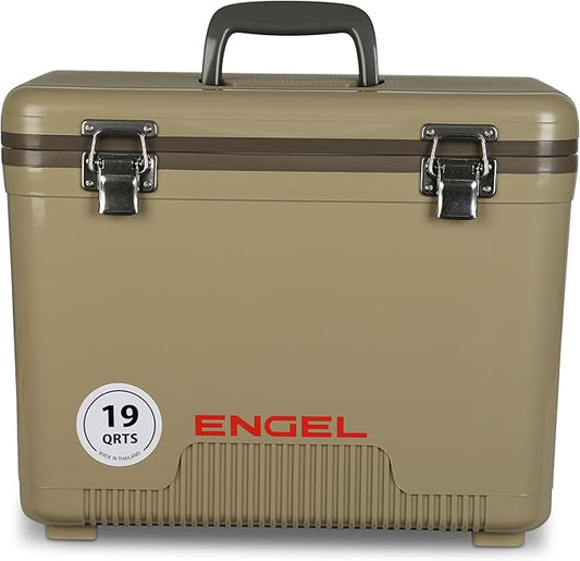 Engel 19qt Leak-Proof, Air Tight, Drybox Cooler and Small Hard Shell Lunchbox by ENGEL