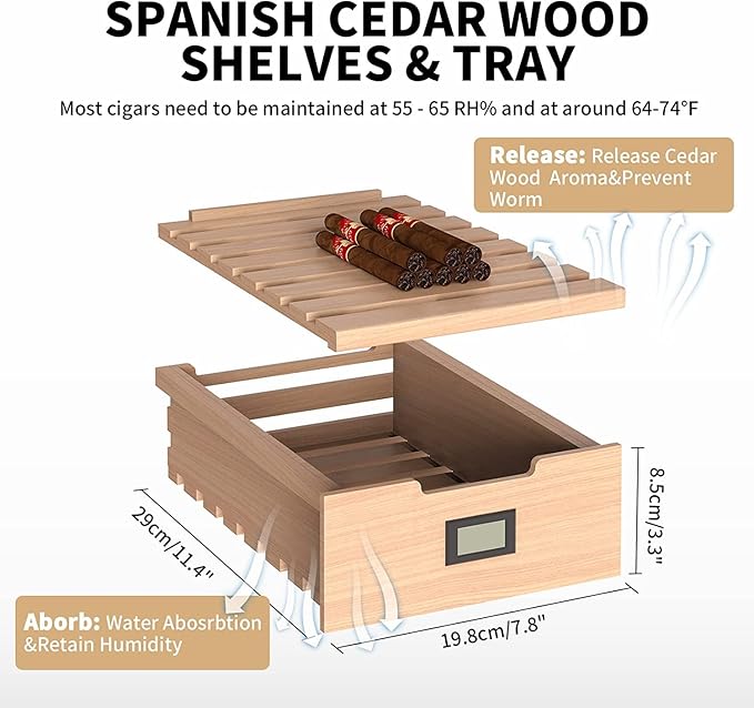NEEDONE Humidor 16L with Cooling and Heating Temperature Control System - Image 6