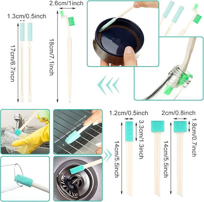 Nuenen 16 Pcs Small Household Cleaning Brushes - Image 2