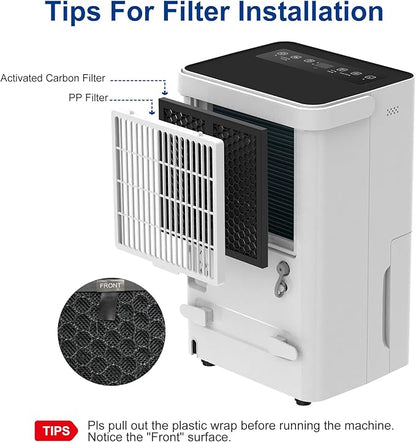 Shinco 30 Pints Dehumidifier for Home and Basements, 1500 Sq.Ft Dehumidifiers - Image 4