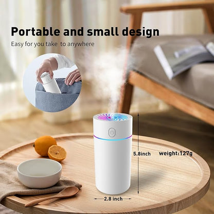 Portable Mini Humidifier with 7-color Lights, Cool Mist Small Desk Humidifiers - Image 9