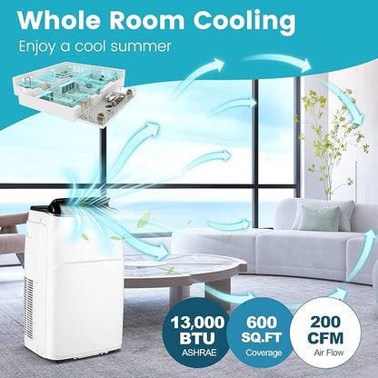 PETSITE Smart Portable Air Conditioner & Heater 13000 BTU, 4-in-1 Stand up AC - Image 2