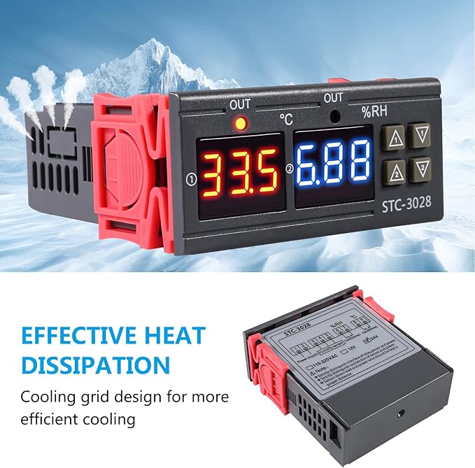 STC-3028 24V Temperature & Humidity Controller - Image 3