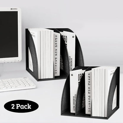 SAYEEC 2Pcs Magazine Holder Plastic File Sorter Binder Holder - Image 6