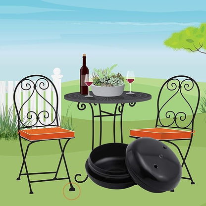 24 Pack Iron Outdoor Patio Furniture Chair and Table Feet Glide Protectors - Image 7