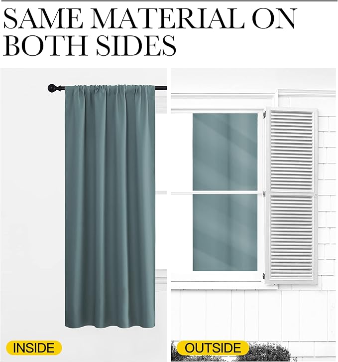 NICETOWN Blackout Curtains for RV Windows, 2 Panels, Room Darkening Window - Image 5