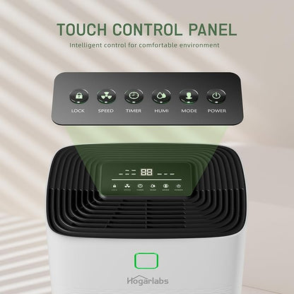 100 Pints Dehumidifier for Basement Home, Smart Silent Dehumidifier - Image 7
