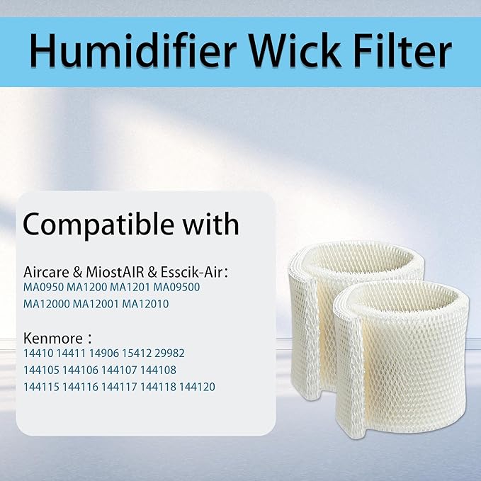 2 Pack MAF1 Humidifier Wick Filters | Compatible - Image 2