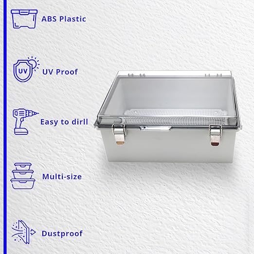 MAKERELE Outdoor Junction Box ABS Plastic Waterproof Universal Electrical - Image 5