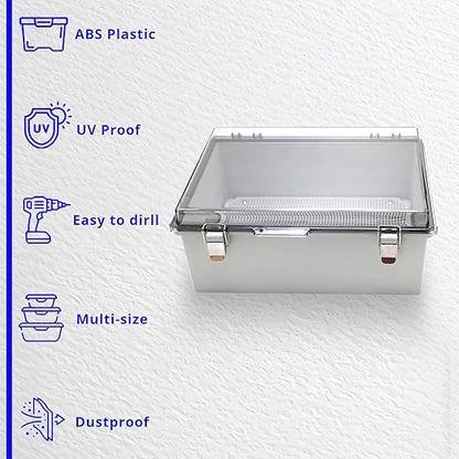 MAKERELE Outdoor Junction Box ABS Plastic Waterproof Universal Electrical - Image 5