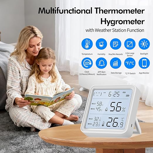 eMylo WiFi Thermometer Hygrometer, Wireless Indoor Humidity Monitor - Image 2