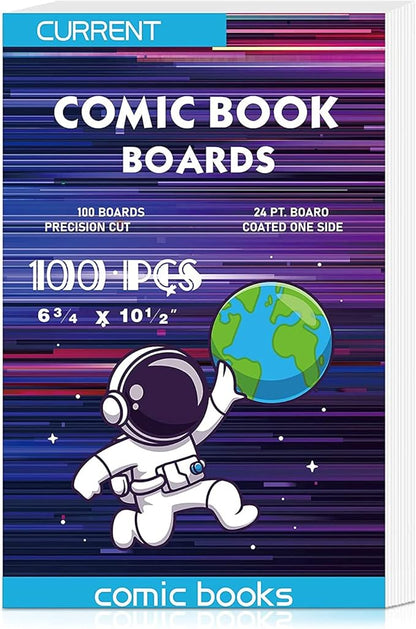 100 Comic Book Boards, Current Size Comic Book Boards, Acid-Free Backing Board by YSCare