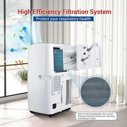 12, 000 BTU Portable AC Units for Rooms, 3-In-1 Portable Air Conditioner Up to - Image 4