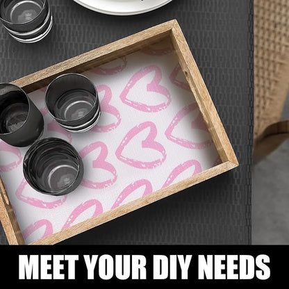 Pink Heart Shelf and Drawer Liner - Image 8