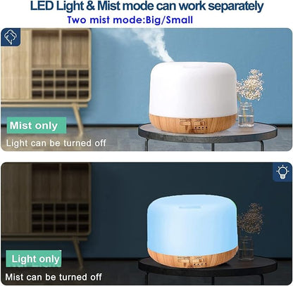 Oil Diffuser Humidifier 300ML, Electric Ultrasonic Air Aroma Diffusers Vaporizer - Image 3