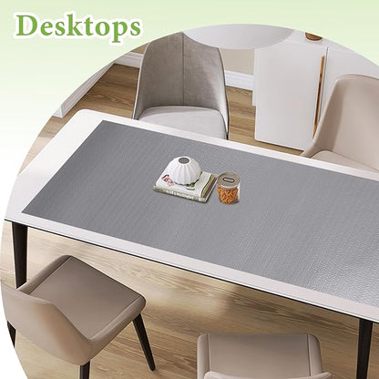 Shelf Liners for Kitchen Cabinets 12in x 30FT Non Adhesive Drawer Liner Grey - Image 7