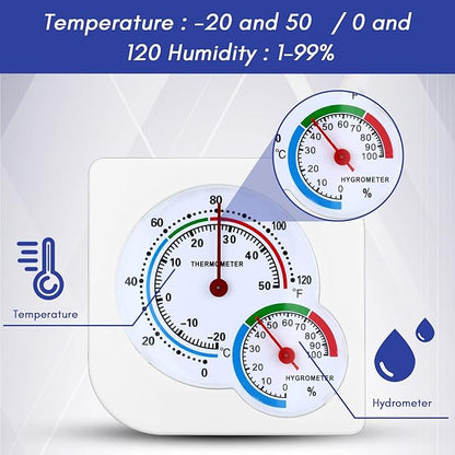 Kathfly 12 Pcs Indoor Thermometer and Humidity Gauge Indoor Mini Thermometer - Image 3