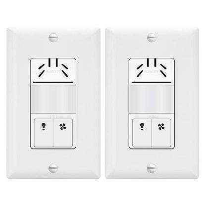 TOPGREENER Dual Tech Humidity Sensor Switch, Infrared PIR Motion & Air Moisture by TOPGREENER