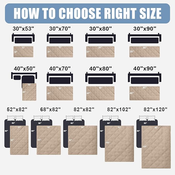 Smiry Waterproof Dog Bed Cover Pet Blanket, Soft Washable Dog Blanket - Image 6