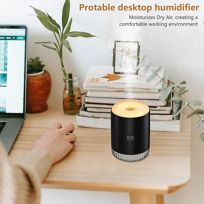 Portable Mini Humidifier, Auto Shut-Off, 2 Mist Modes, Small Humidifiers - Image 5