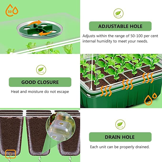 payanwin 6-Pack Seed Starter Tray Kit - Image 3