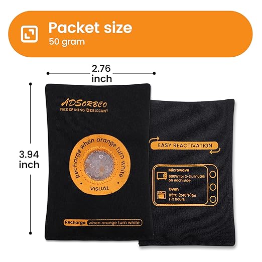 ADSorbco 50 Gram Rechargeable Desiccant Packs - Image 2
