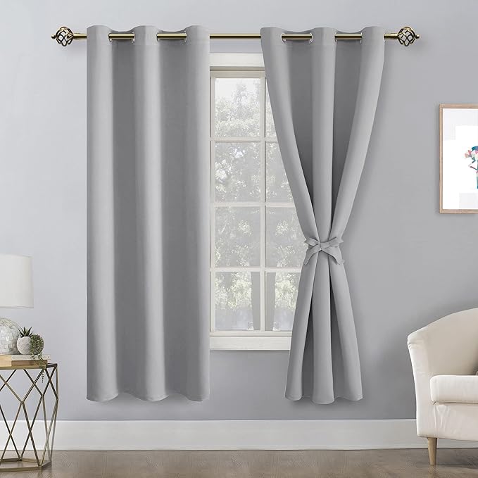 Hiasan Blackout Curtains for Bedroom and Living Room, Light Blocking, Noise - Image 2