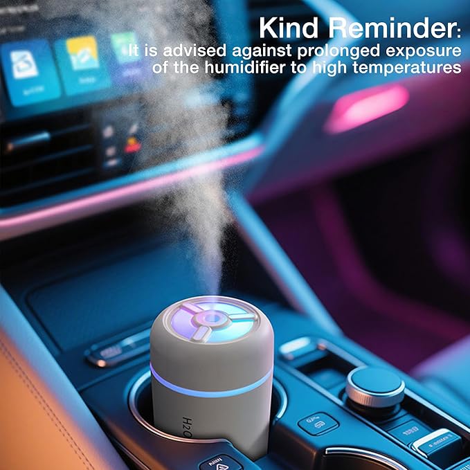 Portable Mini Humidifier, 300ml USB Cool Mist Small Humidifier - Image 5