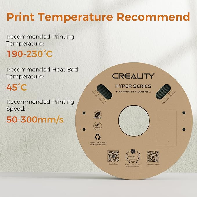 Creality Carbon Fiber Filament PLA 1.75mm, Hyper PLA-CF 3D Printer Filament - Image 4
