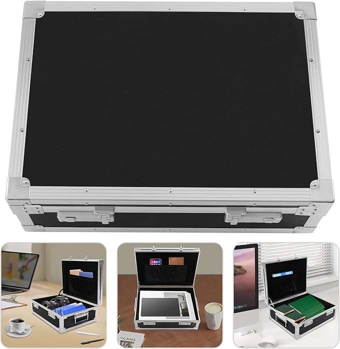 Safe Box Storage Box, Large Capacity Locking Briefcase, Lockable Dorm Storage - Image 2