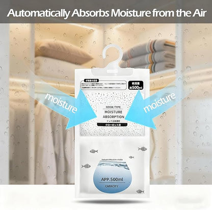Moisture Absorbers 12 Pack，Hanging Closet Dehumidifier Bags, Humidity Packs - Image 5