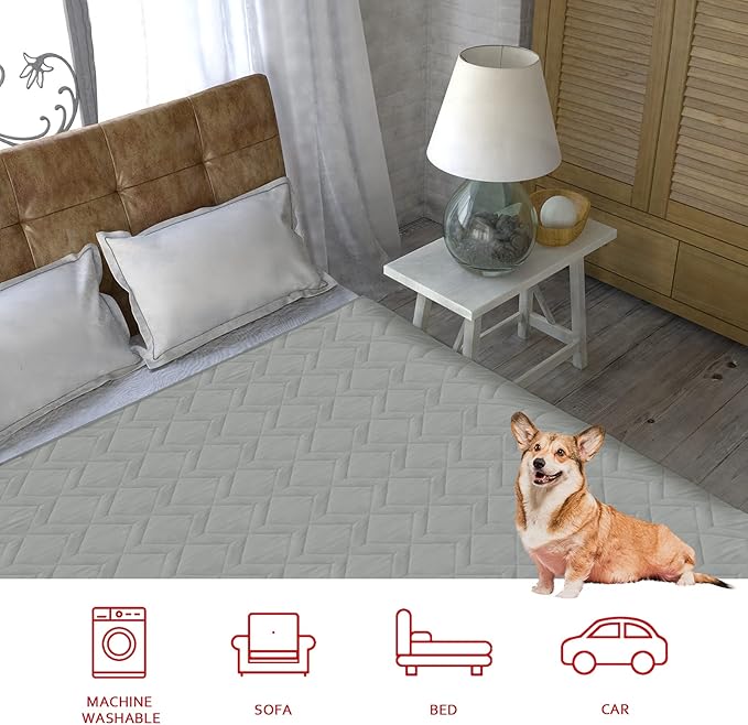 Moonsea Waterproof Dog Bed Cover Antislip Pet Blanket Sofa Couch Furniture - Image 7