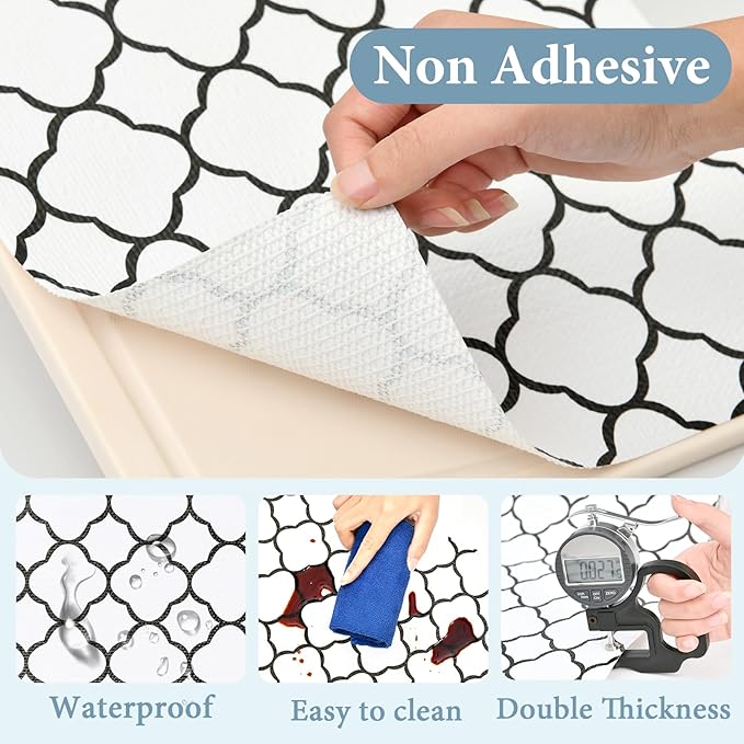 Shelf Drawer Liners for Kitchen Cabinets 11.8 x 118 Inches Non Adhesive Drawer - Image 4
