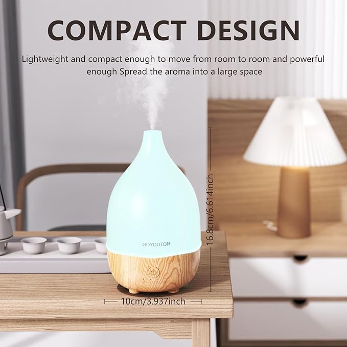 Essential Oil Diffuser, 200ml Small Aromatherapy Diffuser - Image 4