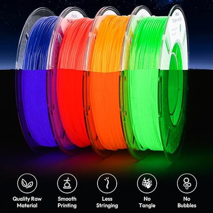AMOLEN 95A TPU Glow in The Dark Filament Bundle, Best - Image 3