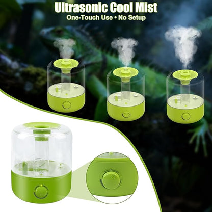 Terrarium Humidifier 2.5L – Top-Fill Ultrasonic Reptile Mister System, - Image 3