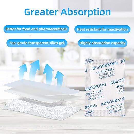 Desiccant Packs – 2 Gram 500 Packs Moisture Absorbers, Food Grade Desiccant - Image 2