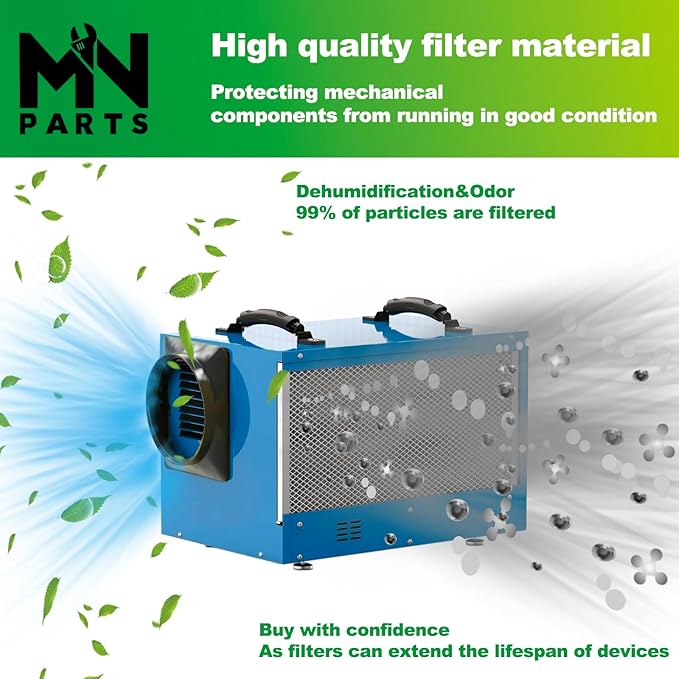 MERV 8 Filter Dehumidifier Filter Replacement Sentinel HD55 HDi65 17.2'' x - Image 2