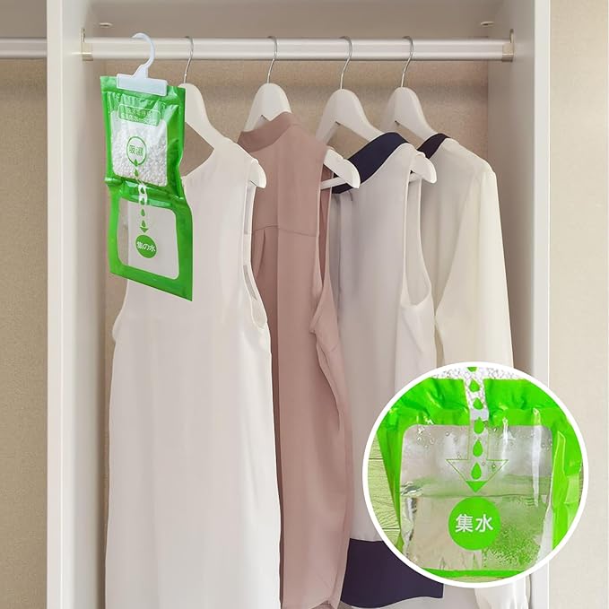 SPOKKI 10 Pack Dehumidifier Bags, Moisture Absorber Hanging Bags, Closet - Image 7