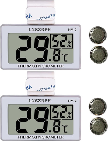 Reptile Hygrometer Thermometer, Digital Amphibian Hygrometer Thermometer by GXSTWU