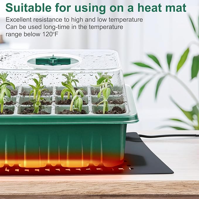 10 Pcks Seed Starter Tray 120 Cells Seed Starter Kit - Image 5