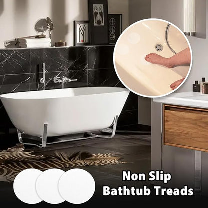 24 PCS Bathtub Non Slip Stickers Clear Adhesive Decals Round Shape Anti Slip - Image 4