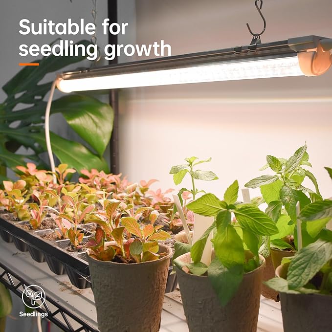 Bstrip Plant Shelf with Grow Light, Metal Plant Stand with Adjustable Rack and - Image 4