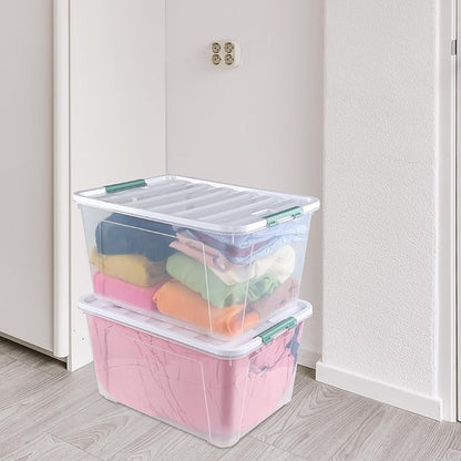 80 L Large Plastic Storage Bins - Image 6