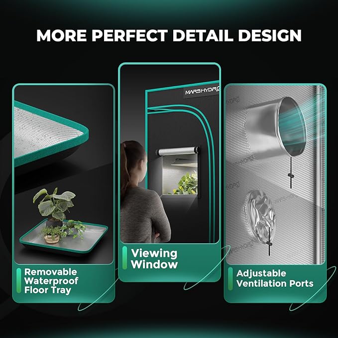 MARS HYDRO 4x2x5 Advanced Grow Tent, - Image 7