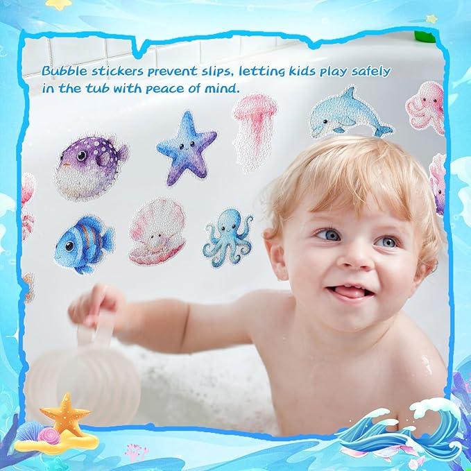 32 Pcs Cute Non Slip Bathtub Stickers - Image 5